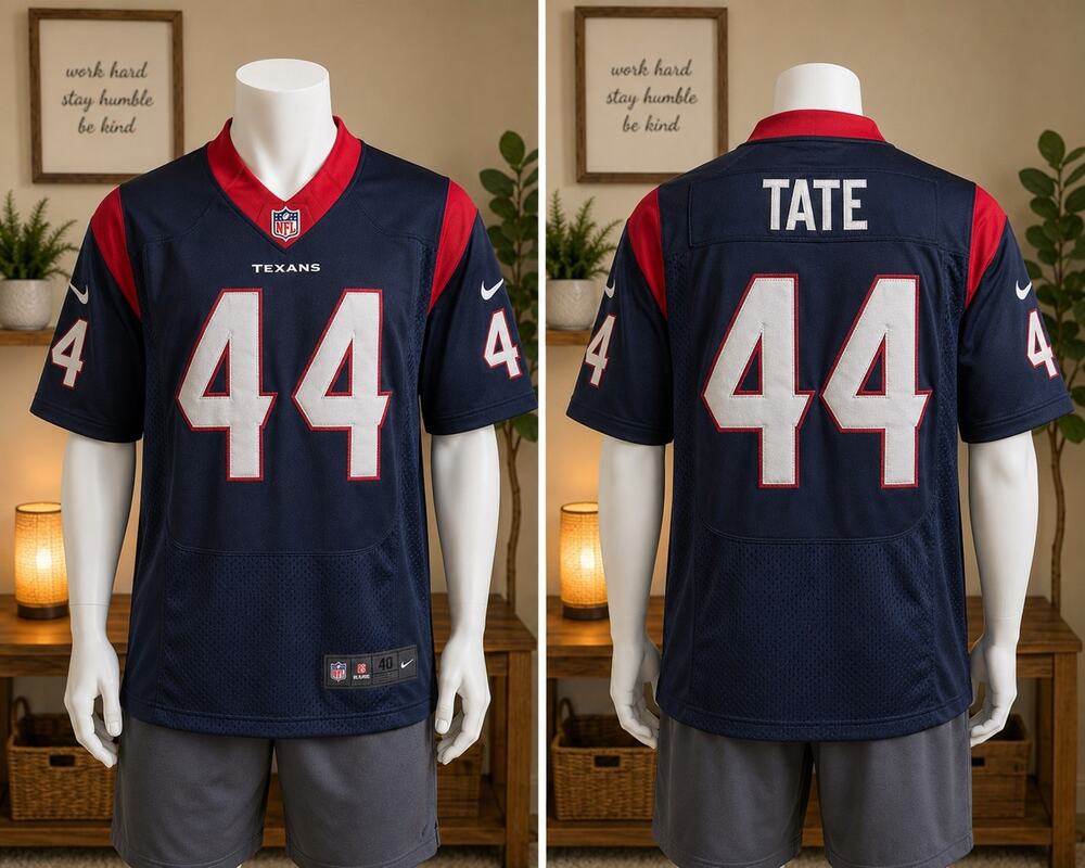 Nike Houston Texans Ben Tate #44 On Field Jersey Men's 40 Medium NFL Navy